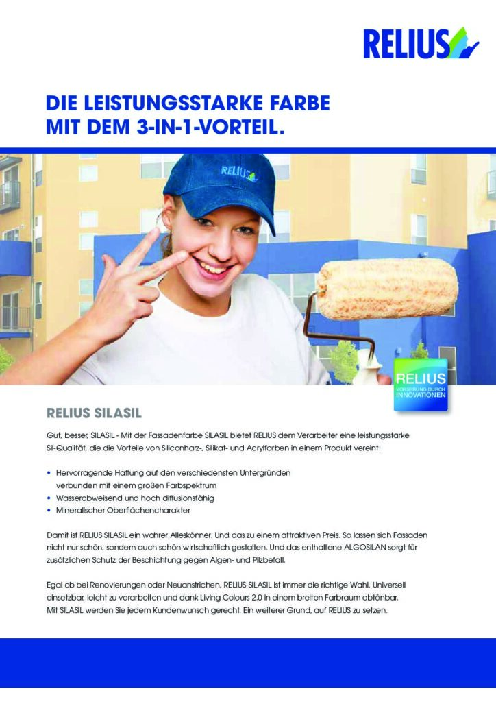 RELIUS Silasil – 3-in-1 Fassadenfarbe