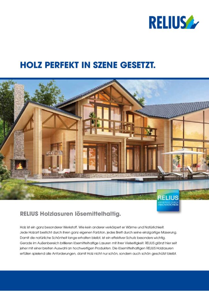 RELIUS Holzlasuren lösemittelhaltig