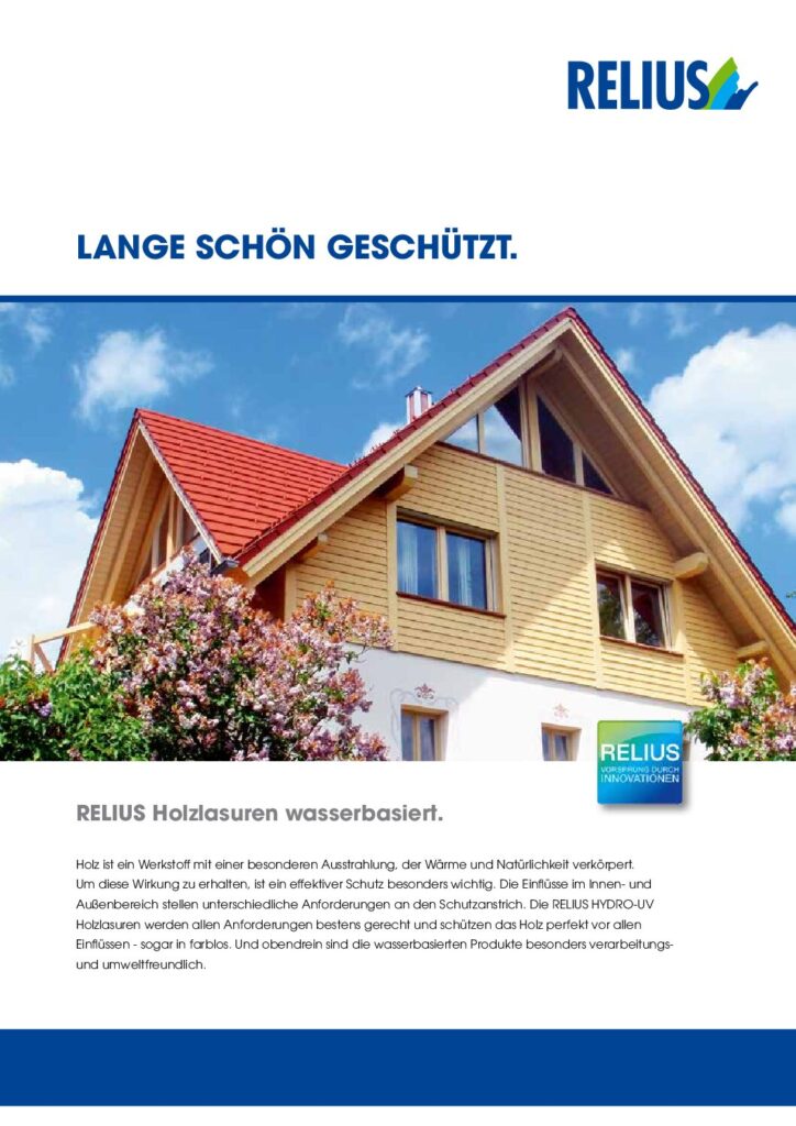 RELIUS Hydro-UV Holzlasuren