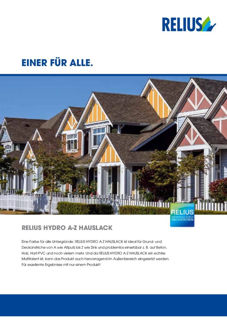RELIUS HYDRO A-Z Hauslack