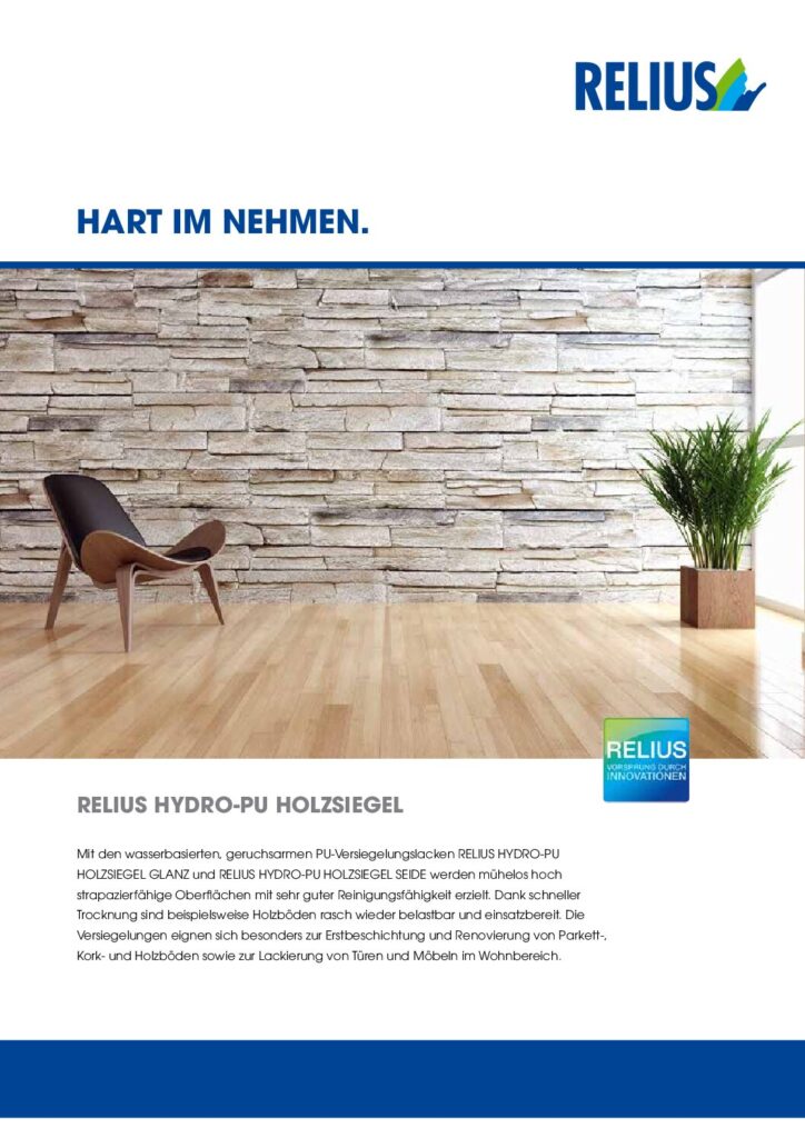 RELIUS HYDRO-PU Holzsiegel